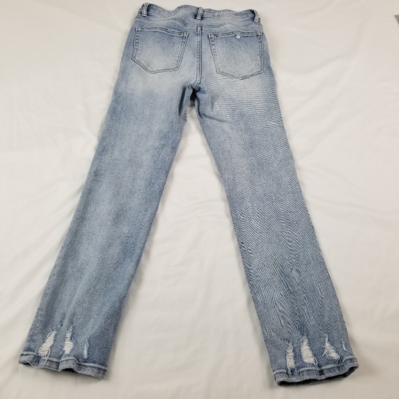 Altar'd State Straight Jeans Women Size 26, Light Wash, High Rise - Picture 2 of 9